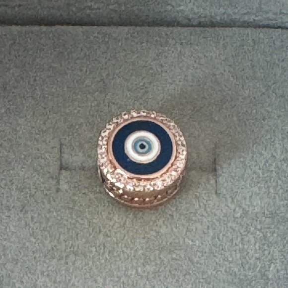 Pandora Evil Eye Double Sided Charm EG792016CZ Canada Exel. ye of Proteetion - Picture 1 of 5